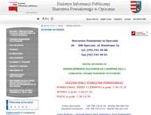 Tablet Screenshot of bip.opocznopowiat.pl